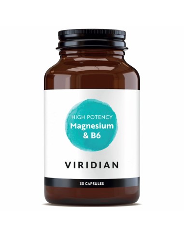 Viridian | Magnesio Alta Potencia con B6 30 Cápsulas Veganas