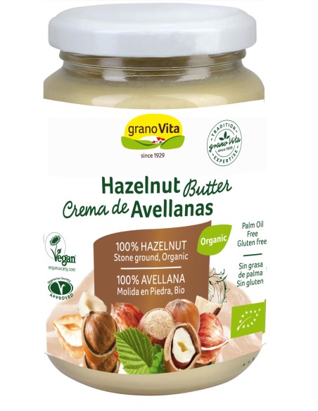 Granovita Crema de Avellanas Bio 350g