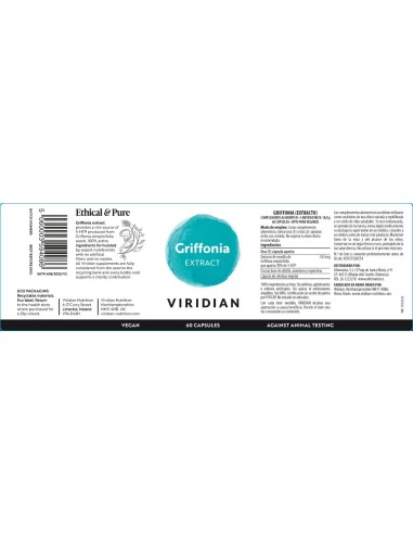 Viridian | Grifonia Extracto 60 cápsulas veganas