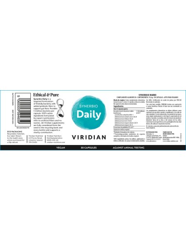 Viridian | Synerbio Diario 30 Cápsulas Veganas