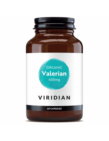 Viridian | Raiz de Valeriana Orgánica 400mg 60 Cápsulas Veganas