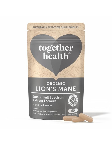 Together Health | Hongo Melena de León Orgánico 60 Cápsulas Vegetales