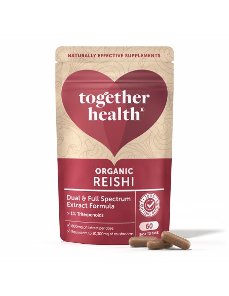 Together Health | Hongo Reishi Orgánico 60 Cápsulas Vegetales