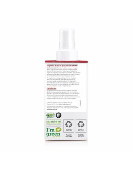 Better You | Magnesio Músculo spray corporal 100ml