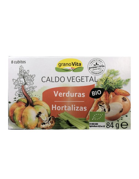 Granovita Caldo Vegetal Biologico (Cubos) 84g