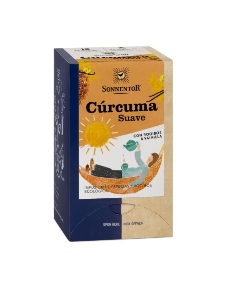 Sonnentor Té Cúrcuma Suave con Rooibos y Vainilla Bio 27g - Bolsitas