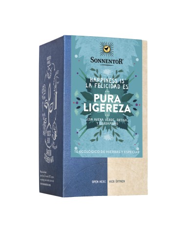 Sonnentor Happiness Is® Pura Ligereza Té con Avena Verde, Ortiga, Hinojo