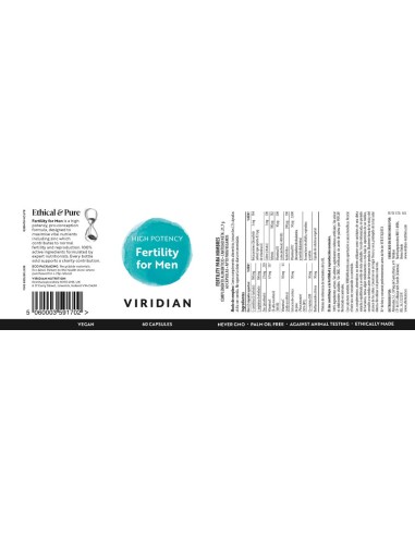 Viridian | Fertility para Hombres 60 Cápsulas Veganas