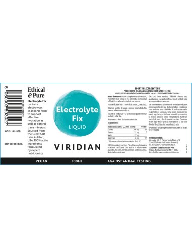 Viridian | Sport Electrolyte Fix 100ml