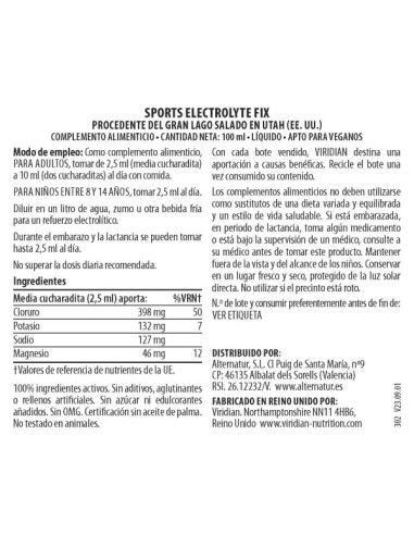 Viridian | Sport Electrolyte Fix 100ml