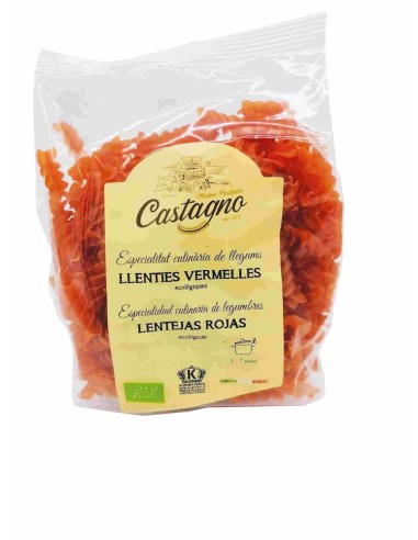 Castagno Espirales 100% Lentejas Rojas Eco 250g***