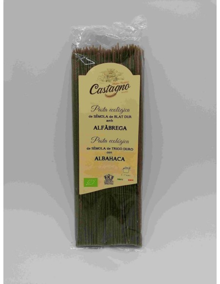 Castagno Espaguetis Con Albahaca Eco 500g***