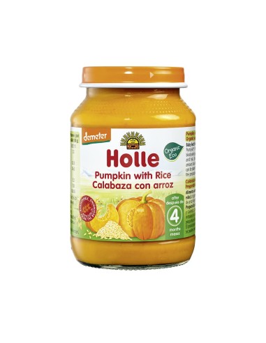 Holle Potito Calabaza Arroz Dem 190g - A Partir del 4º Mes