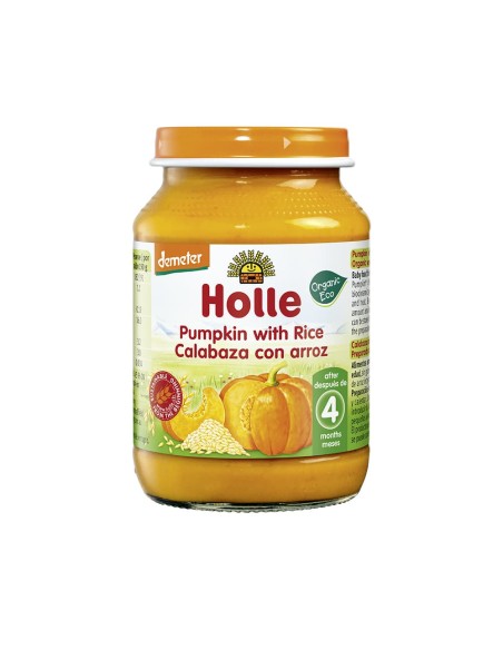 Holle Potito Calabaza Arroz Dem 190g - A Partir del 4º Mes