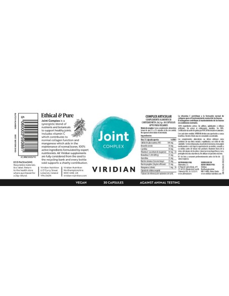 Viridian | Complex Articular 30 Cápsulas Veganas