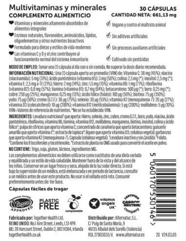 Together Health | Multi Vit y Minerales 30 Cápsulas Vegetales