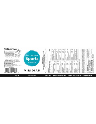 Viridian | Sports Multi 60 Cápsulas Veganas