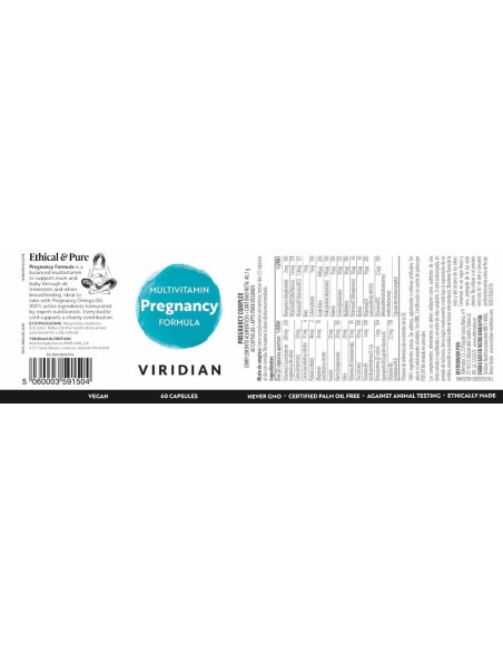 Viridian | Pregnancy Complex 60 Cápsulas Veganas